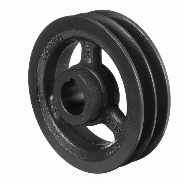 2 Groove Cast Iron Fhp - Finished Bore Sheave, 2BK65X1